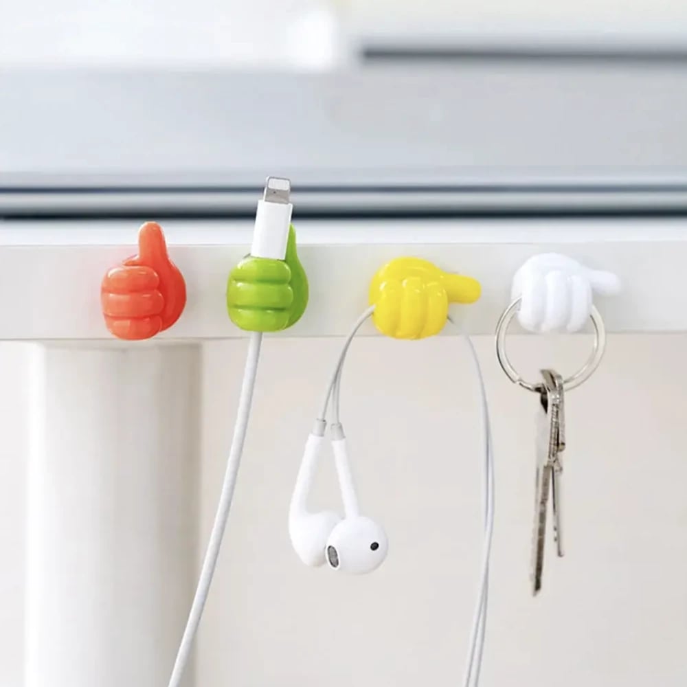 مشبك حائط بتصميم إبداعي على شكل إبهام (20 قطعة)