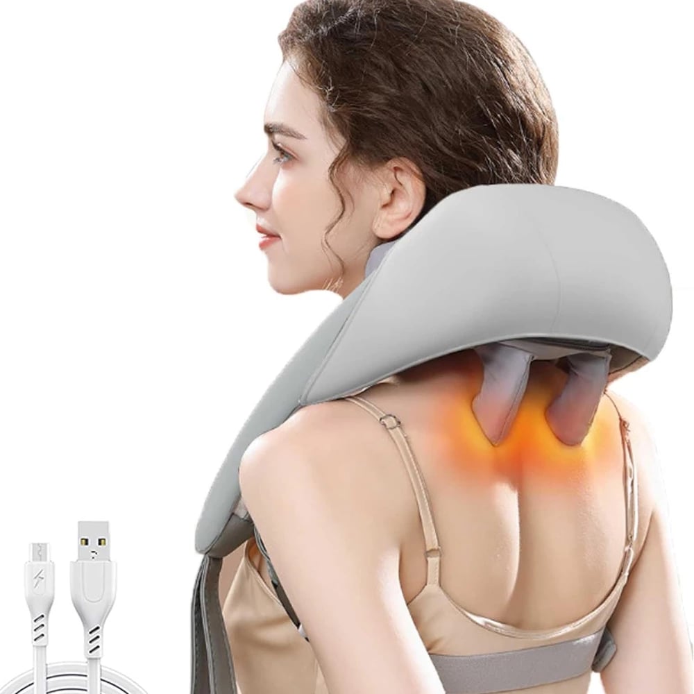 جهاز مساج للرقبة والكتف بالحرارة – تخفيف التوتر وآلام العضلات بتقنيات تدليك متقدمة